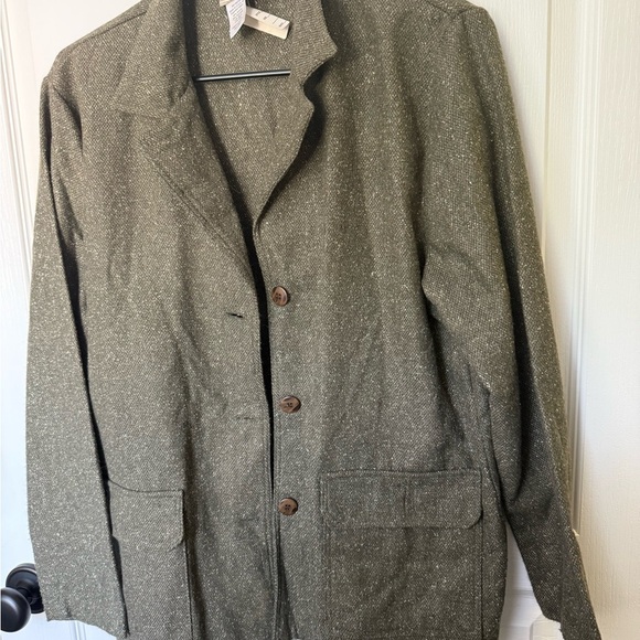 Coldwater Creek Green Lightweight Shirt Jacket - Picture 2 of 6